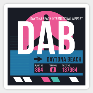 Daytona Beach (DAB) Airport // Sunset Baggage Tag Sticker